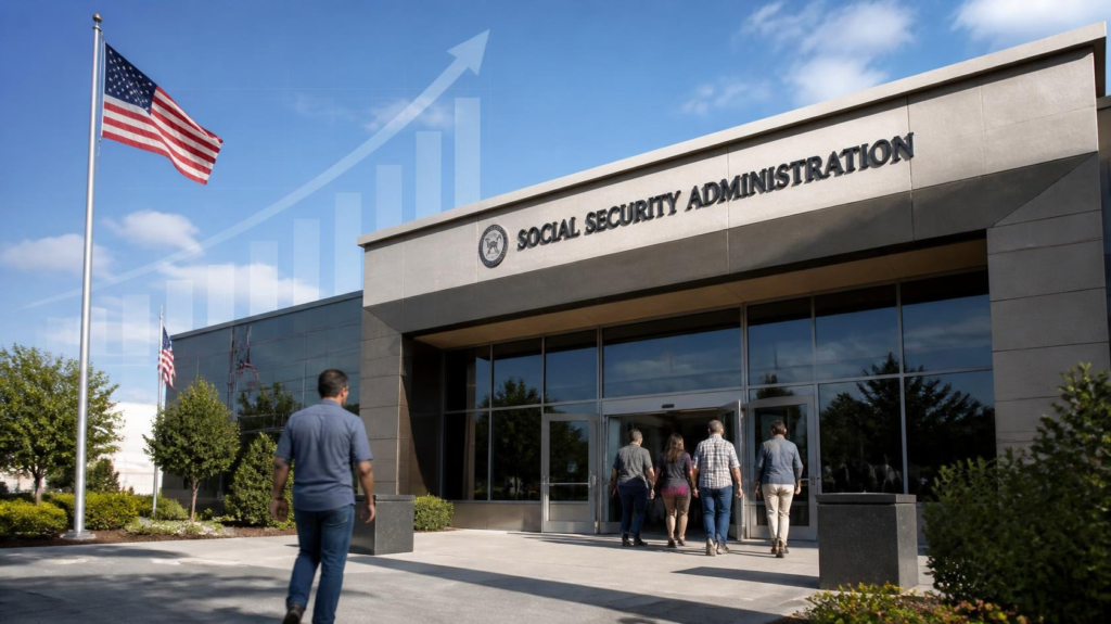 Social Security Administration office related to the 2027 COLA forecast and benefit updates.