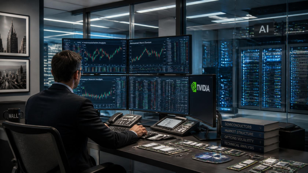 Investor monitoring semiconductor stocks as AI memory demand rises