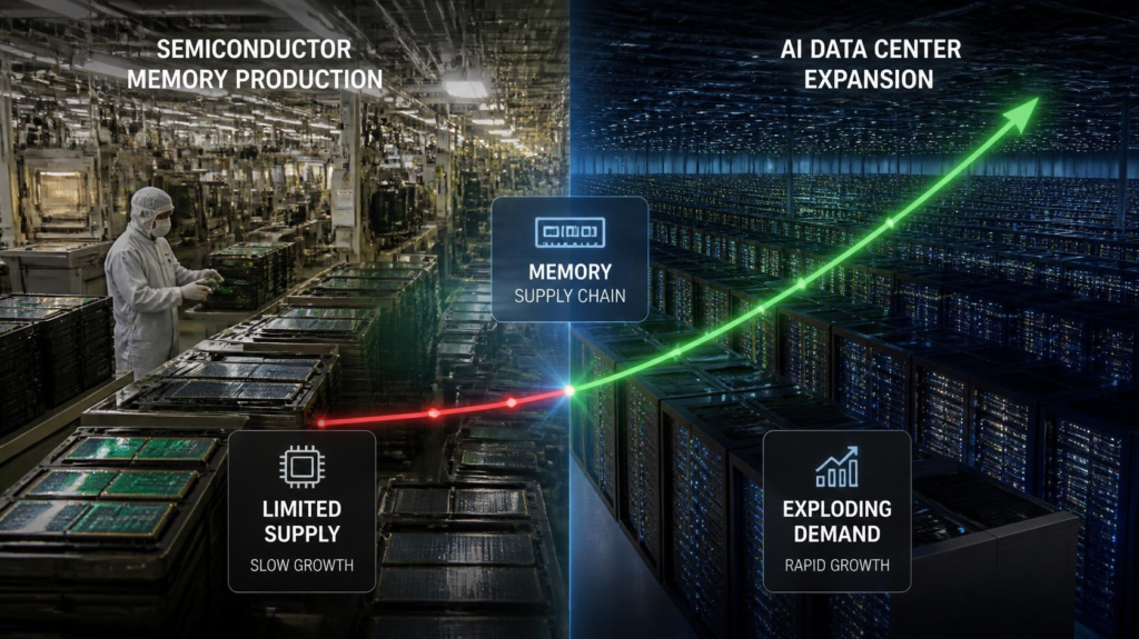 AI demand for memory growing faster than semiconductor supply