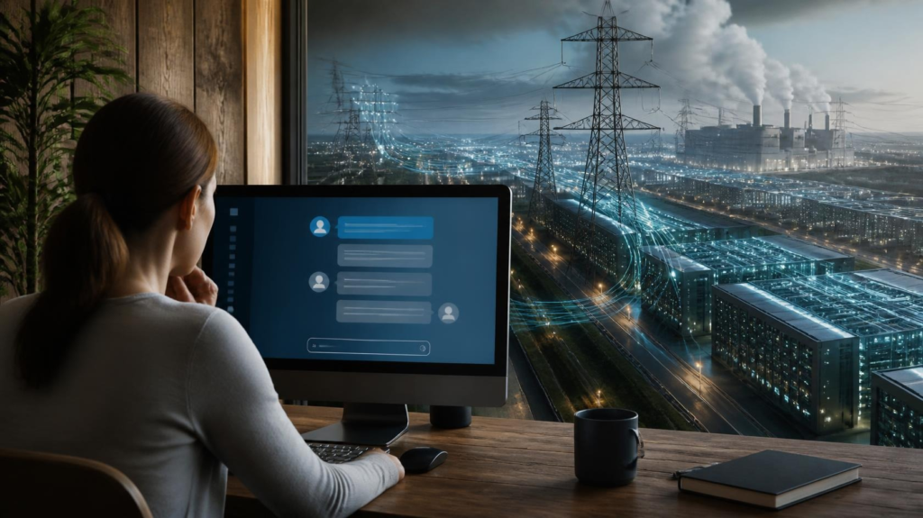 ChatGPT carbon footprint from AI data center computing