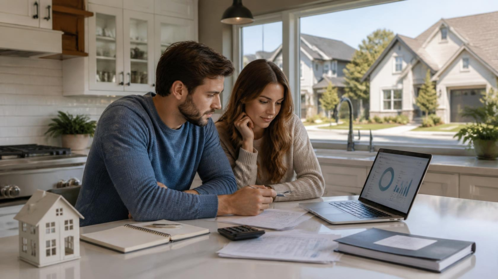 First time home buyers saving for a house down payment