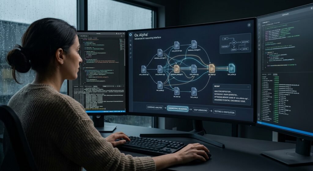 Ox Alpha AI model helping with coding and software engineering