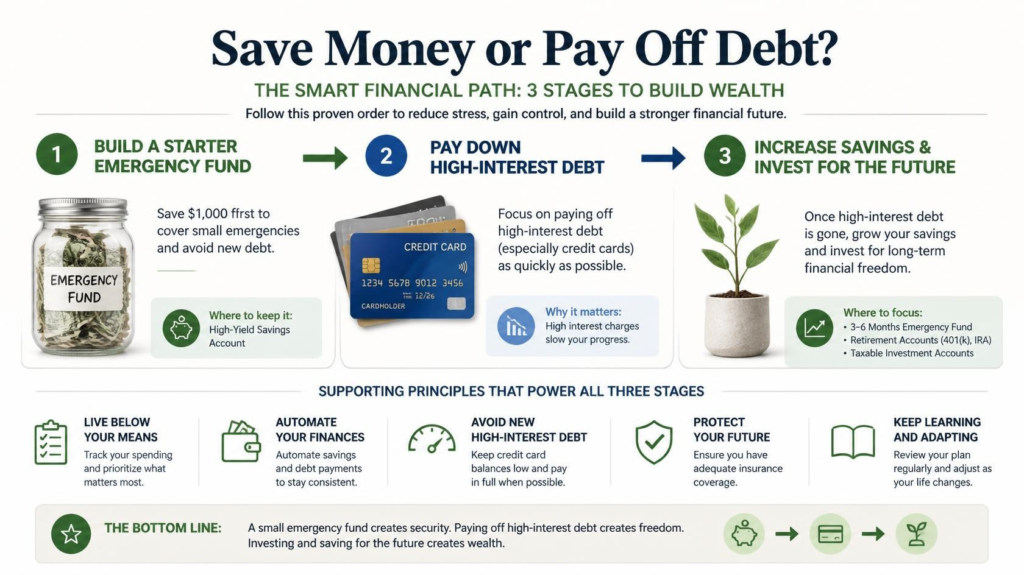 Savings versus debt payoff decision guide
