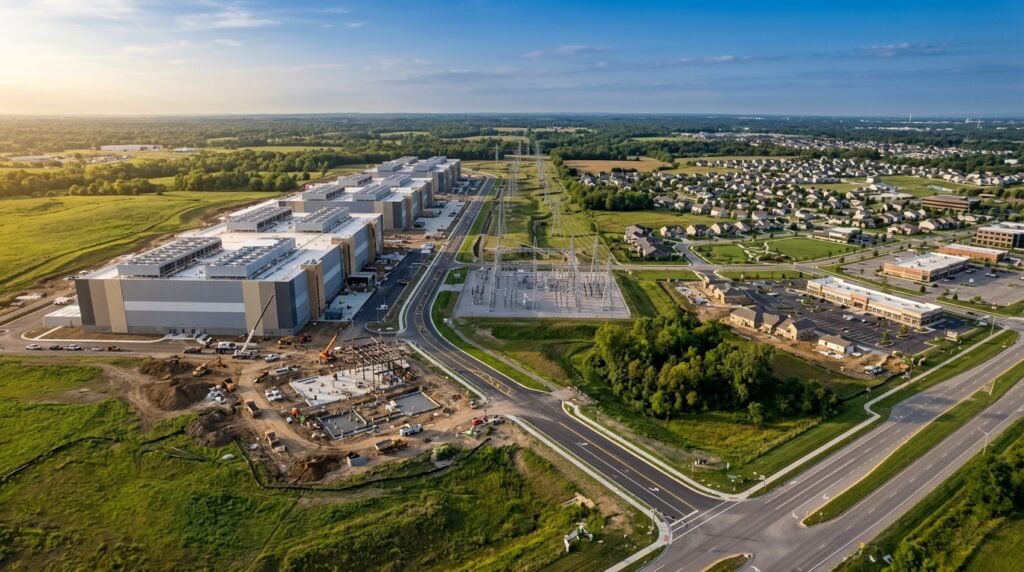 AI data centers near U.S. residential and commercial real estate
