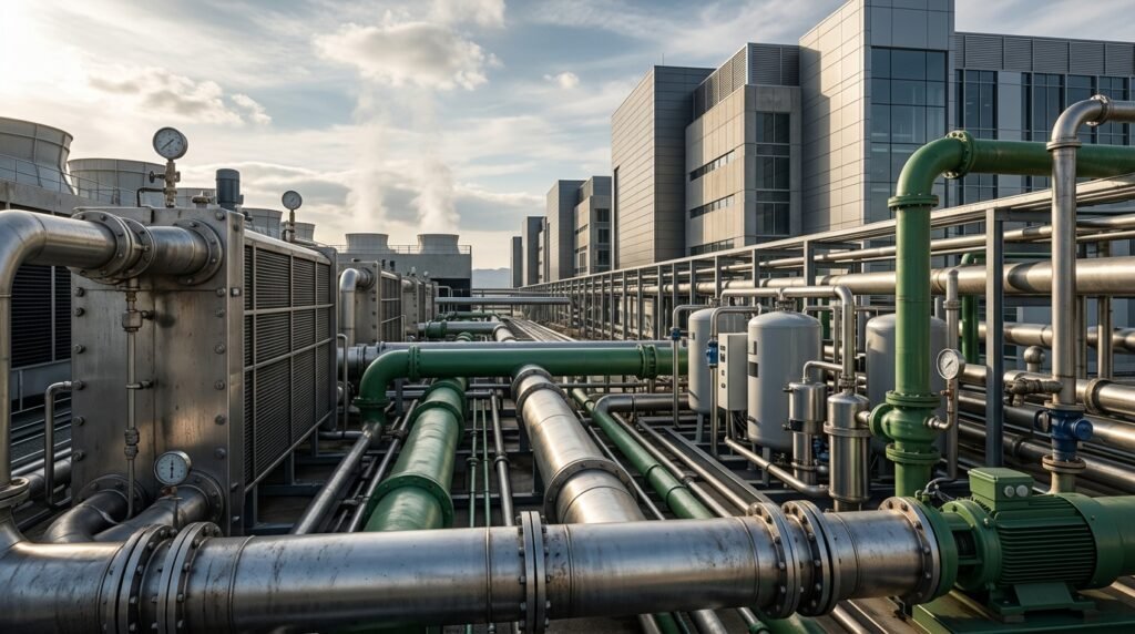 AI data centers using water and cooling infrastructure