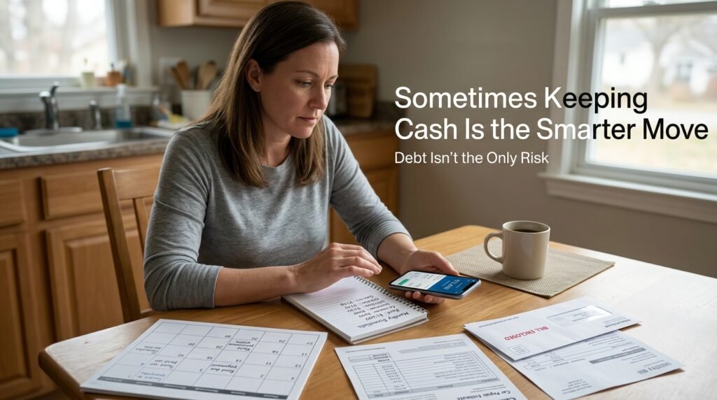 Pay off debt or save while keeping emergency cash for unexpected expenses
